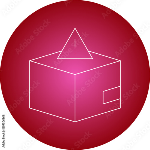 Dangerous Goods icon single vector illustration