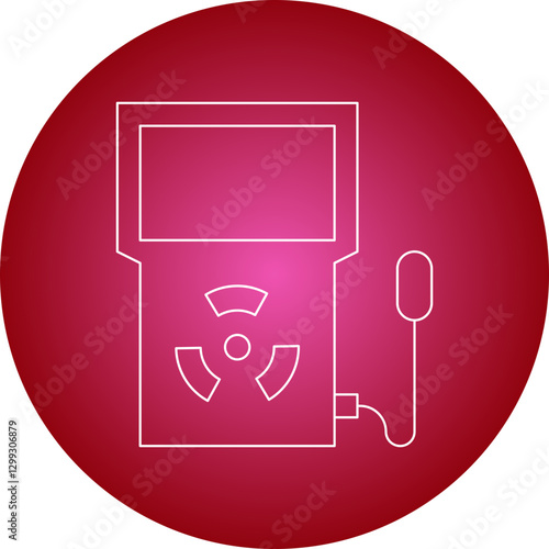 Dosimeter icon single vector illustration