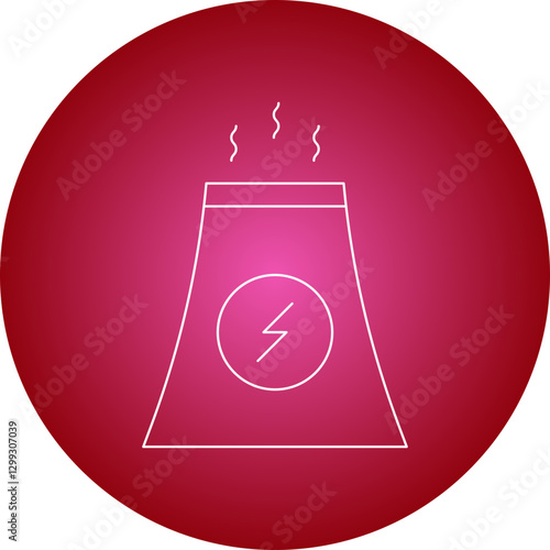 Nuclear icon single vector illustration