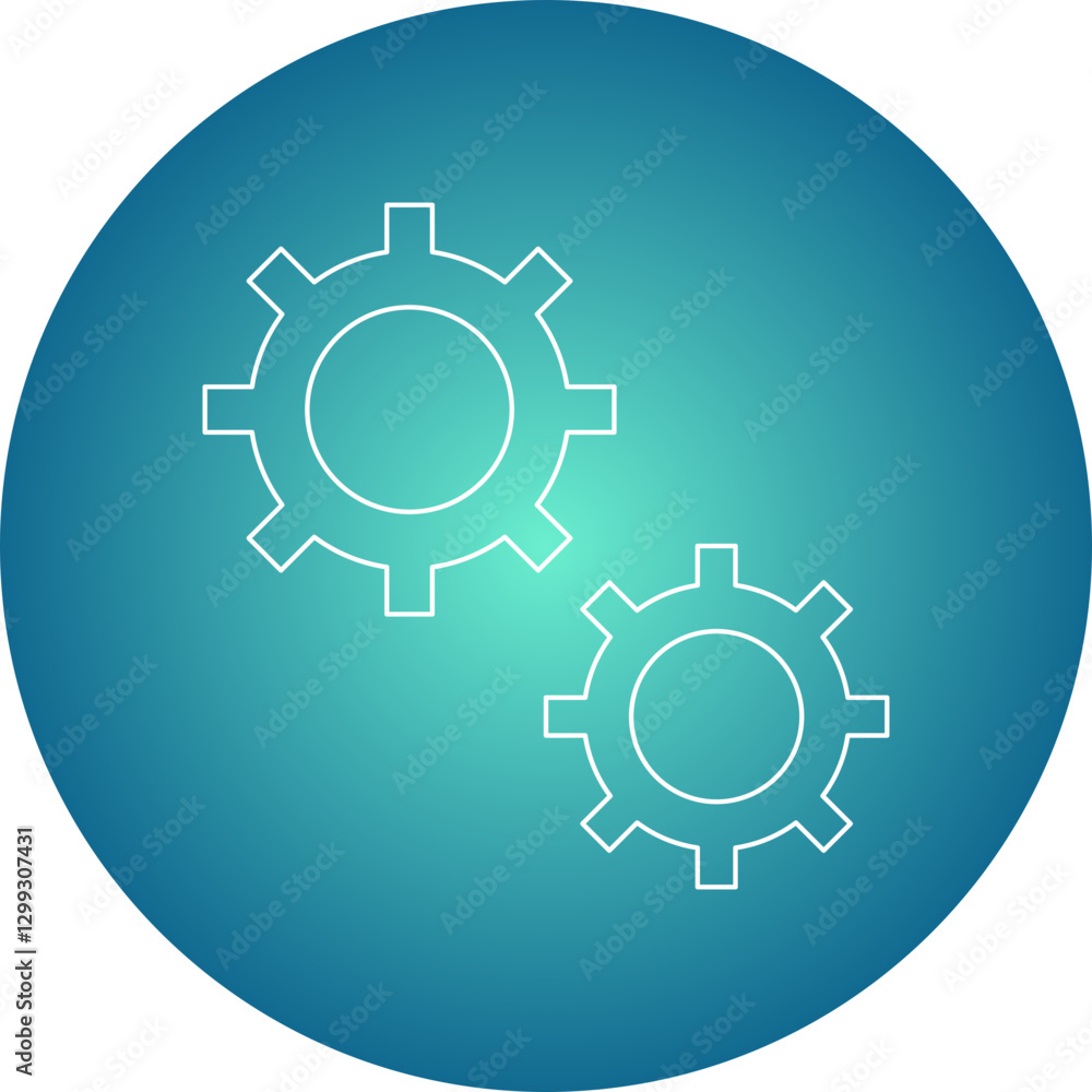 Gears icon single vector illustration Gears icon single vector illustration