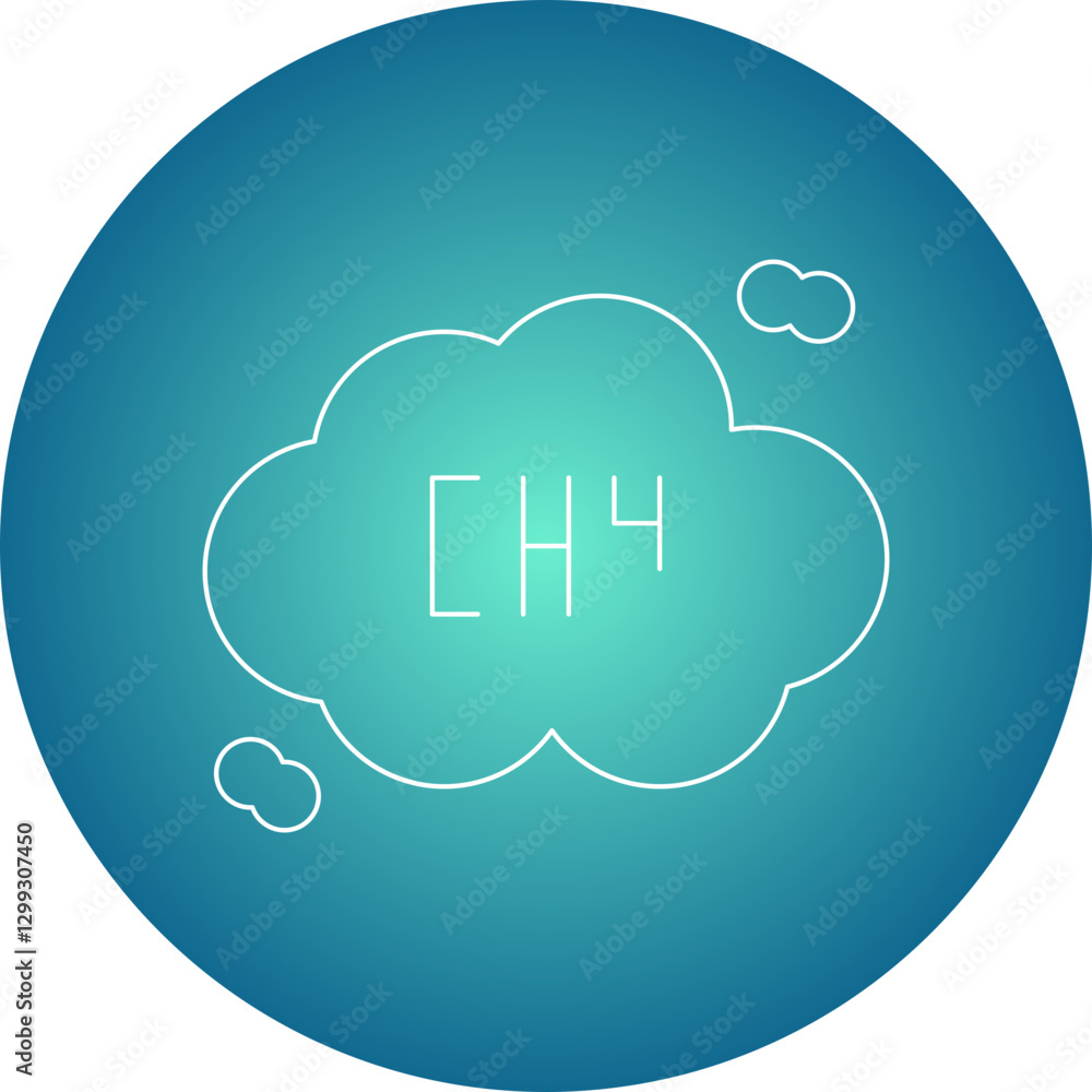 Methane icon single vector illustration Methane icon single vector illustration