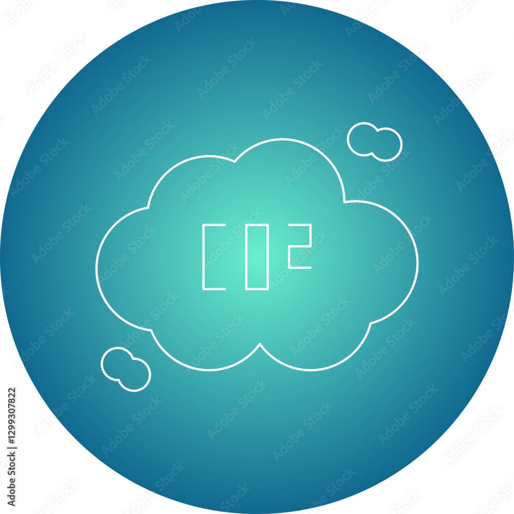 Co2 icon single vector illustration Co2 icon single vector illustration