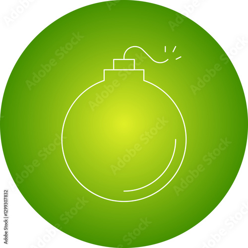 Bomb icon single vector illustration