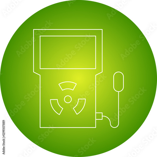 Dosimeter icon single vector illustration