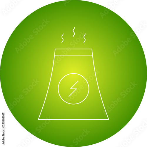Nuclear icon single vector illustration