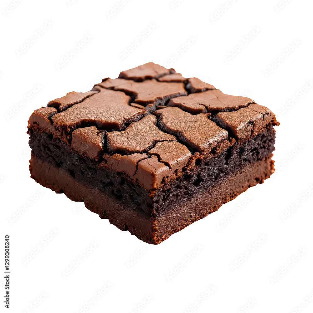 Brownies with Shiny Crust, isolated on transparent background. Brownies with Shiny Crust, isolated on transparent background.