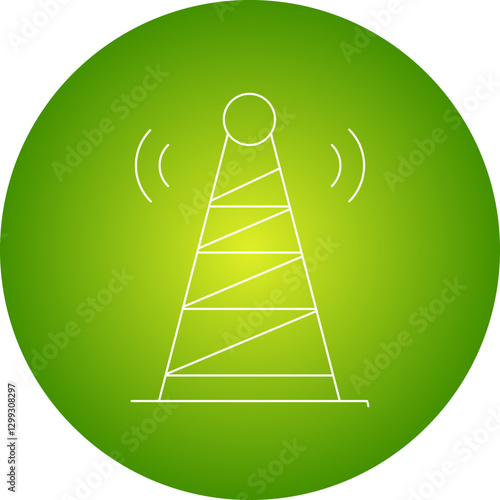 Telecommunications icon single vector illustration