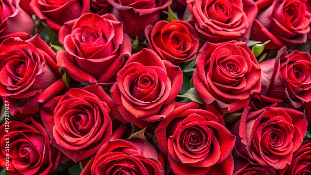 Naklejka premium bouquet of red roses
