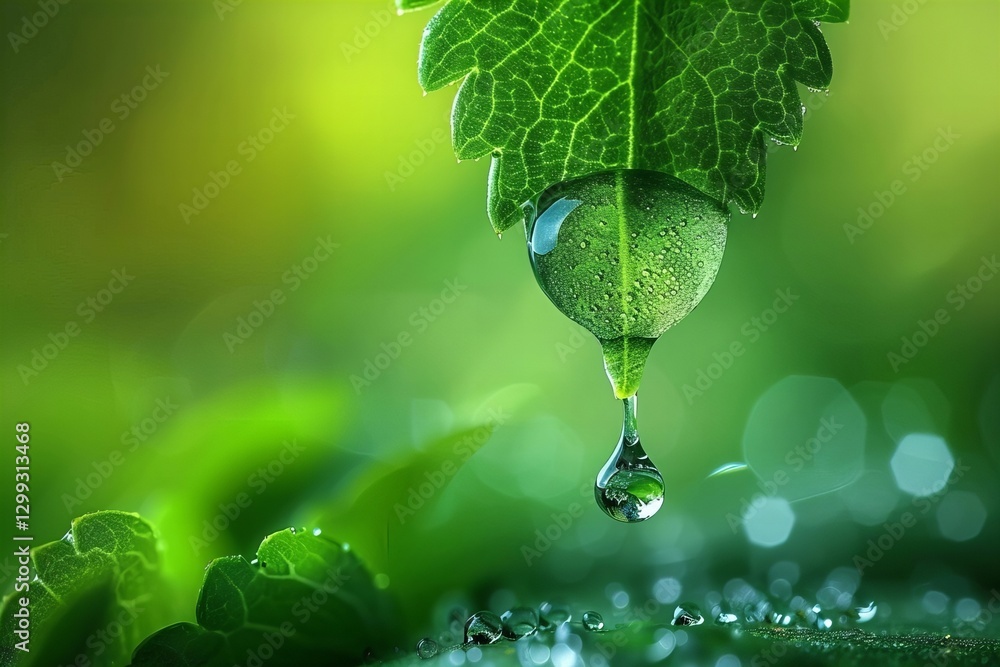 Fototapeta premium Detailed Close-Up of Vibrant Green Parsley Leaves on White Background, Highlighting Texture and Intricacy