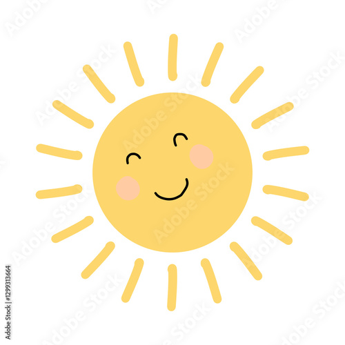 happy sun cartoon