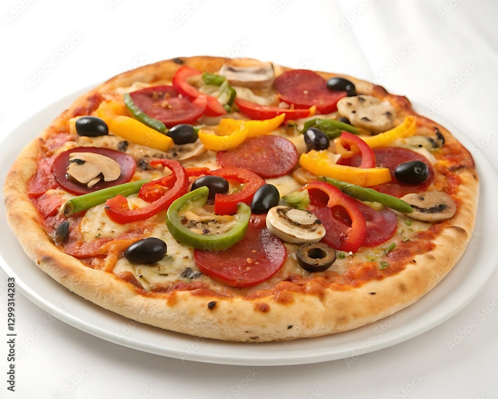 Delicious Veggie Pizza with Fresh Toppings – Perfect Italian-Style Flavor Delicious Veggie Pizza with Fresh Toppings – Perfect Italian-Style Flavor