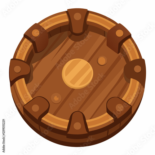 rustic wooden bottle coaster