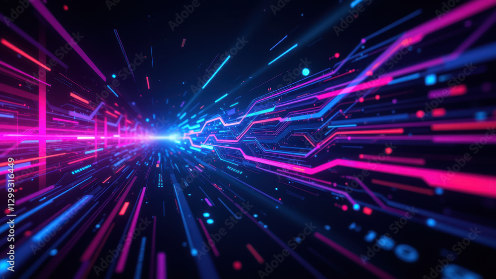 A digital representation of a fast-paced CI/CD pipeline with Kubernetes clusters and DevOps tools. A digital representation of a fast-paced CI/CD pipeline with Kubernetes clusters and DevOps tools.