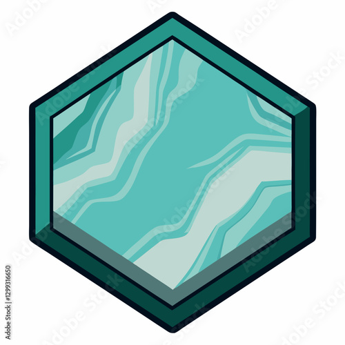 hexagonal marble coaster 