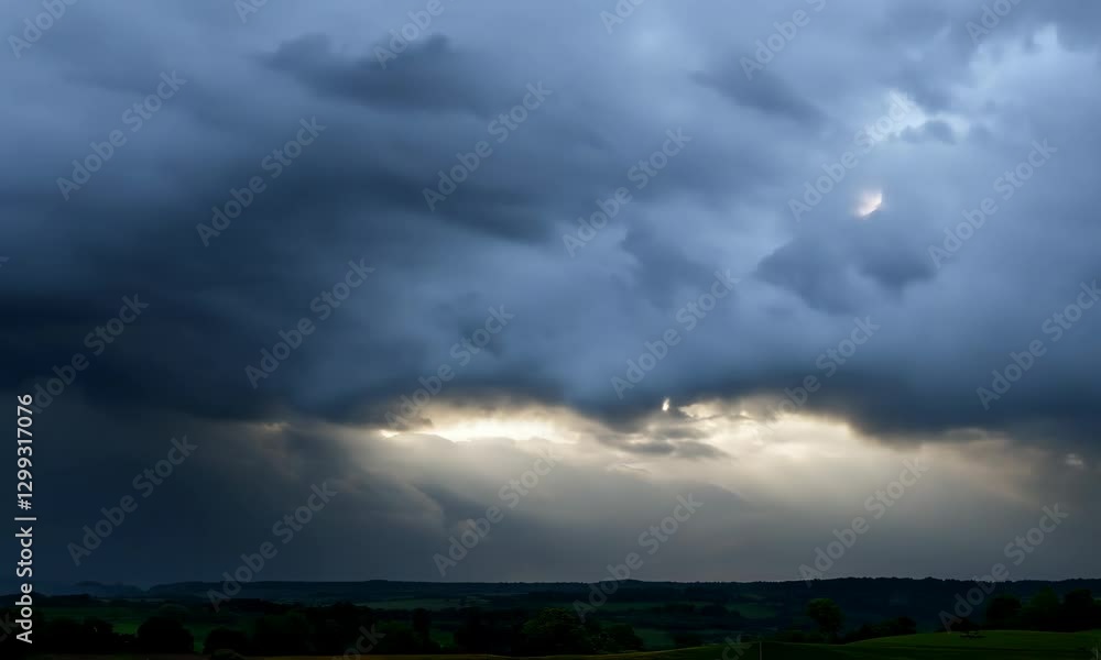 Dramatic Storm Clouds with Sunlight Breaking Through
Dramatic Storm Clouds with Sunlight Breaking Through
