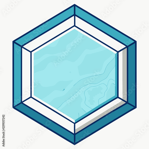 hexagonal marble coaster 