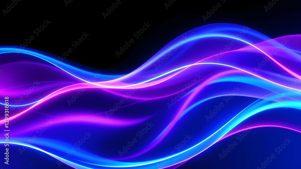Glowing Neon Abstract Waves Background for Futuristic Tech Branding Glowing Neon Abstract Waves Background for Futuristic Tech Branding
