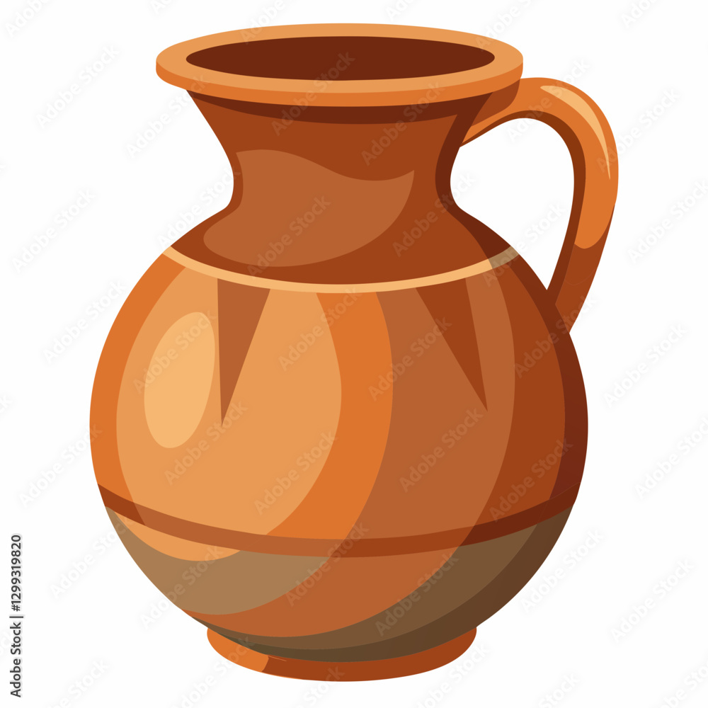 rustic clay water jug rustic clay water jug