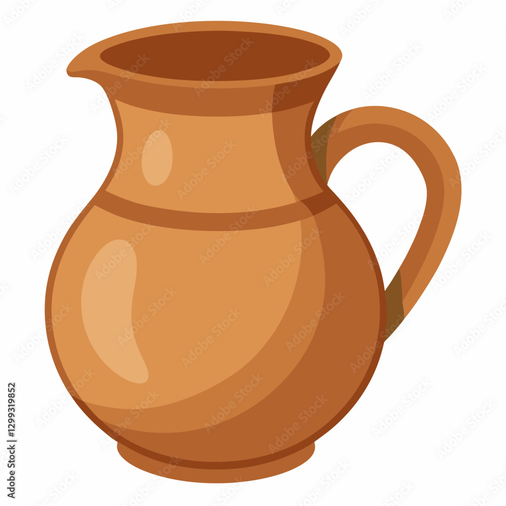 rustic clay water jug rustic clay water jug