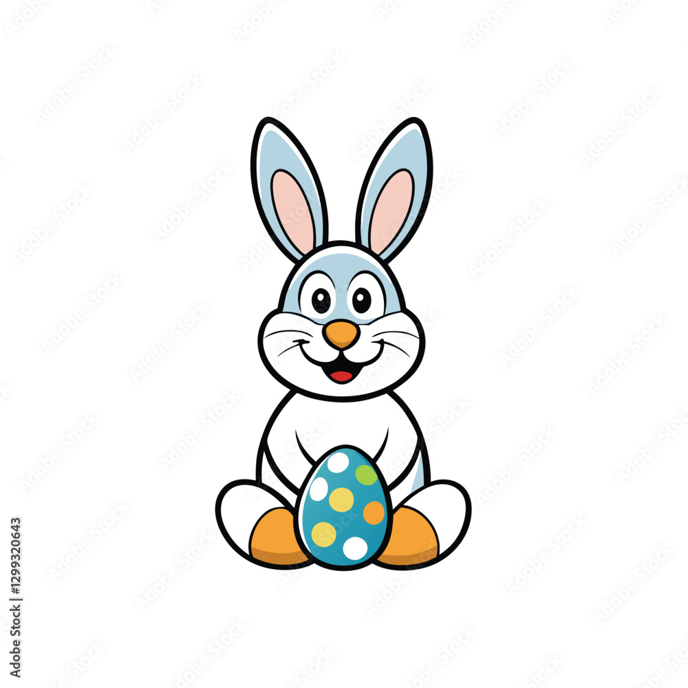 Obraz premium easter bunny with egg