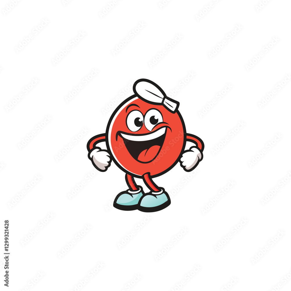 a giggling candy mascot logo a giggling candy mascot logo