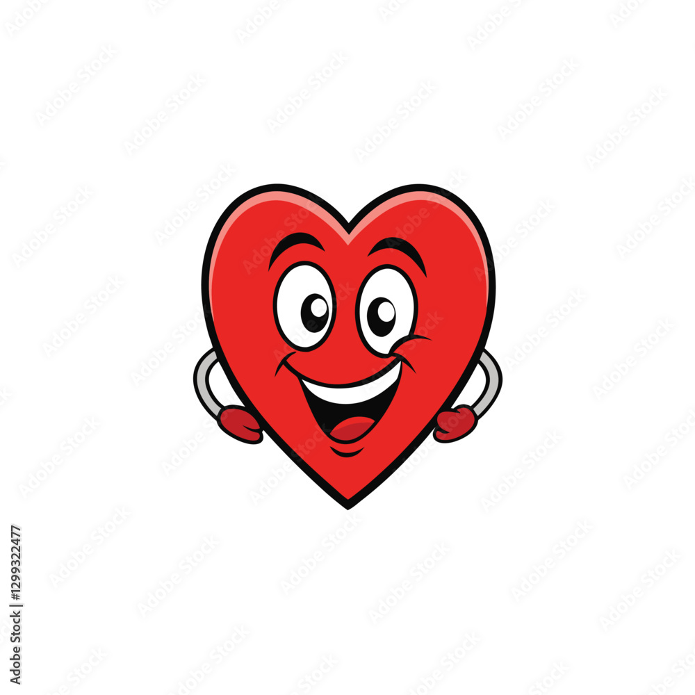 Fototapeta premium red heart with a heart