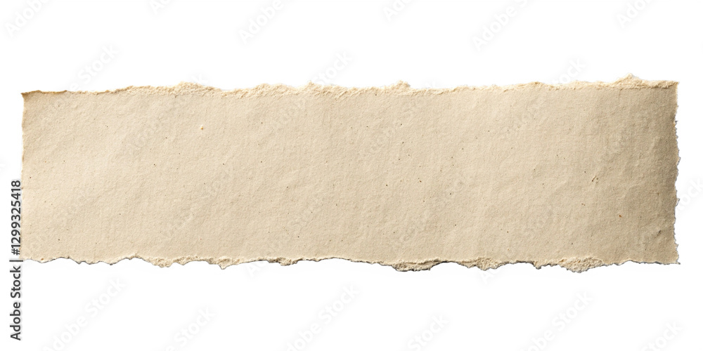 torn paper isolated on background and clear transparent.