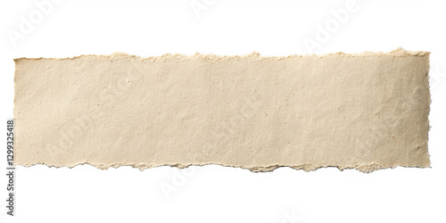 torn paper isolated on background and clear transparent.