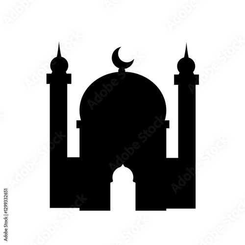 mosque, islam - vector icon