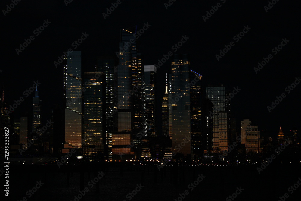 Naklejka premium city at night