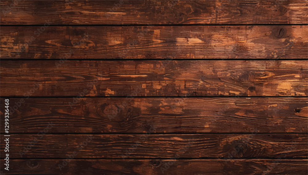 Naklejka premium Brown wooden planks. Wood texture. Wooden background. Wood abstract background top view.