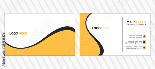 This is a creative modern corporate. Vector illustration design. Best quality card design.
