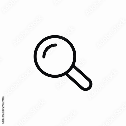 search glass icon sign vector