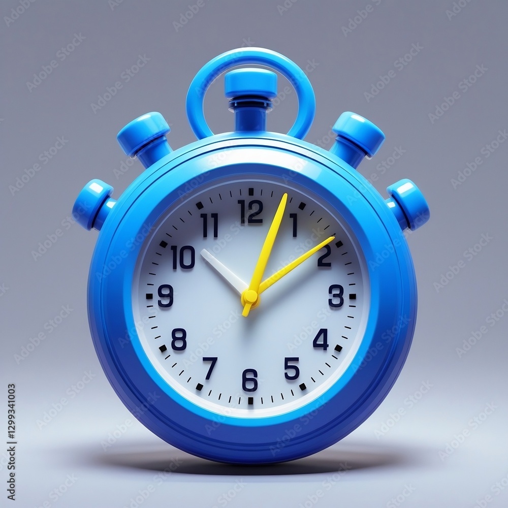 Blue stopwatch clock fast service urgent work stopwatch illustration Blue stopwatch clock fast service urgent work stopwatch illustration