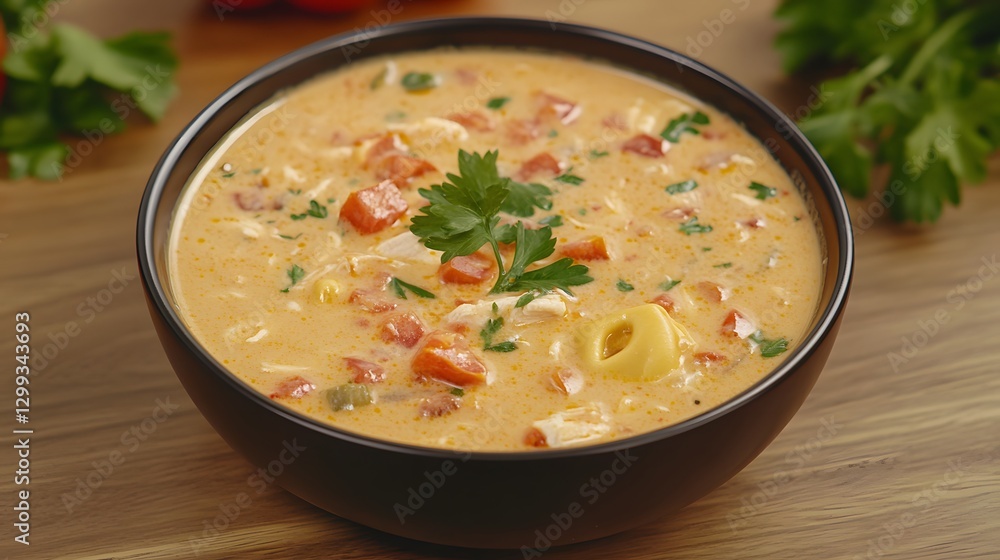 Creamy Chicken Tortellini Soup Bowl Recipe Creamy Chicken Tortellini Soup Bowl Recipe
