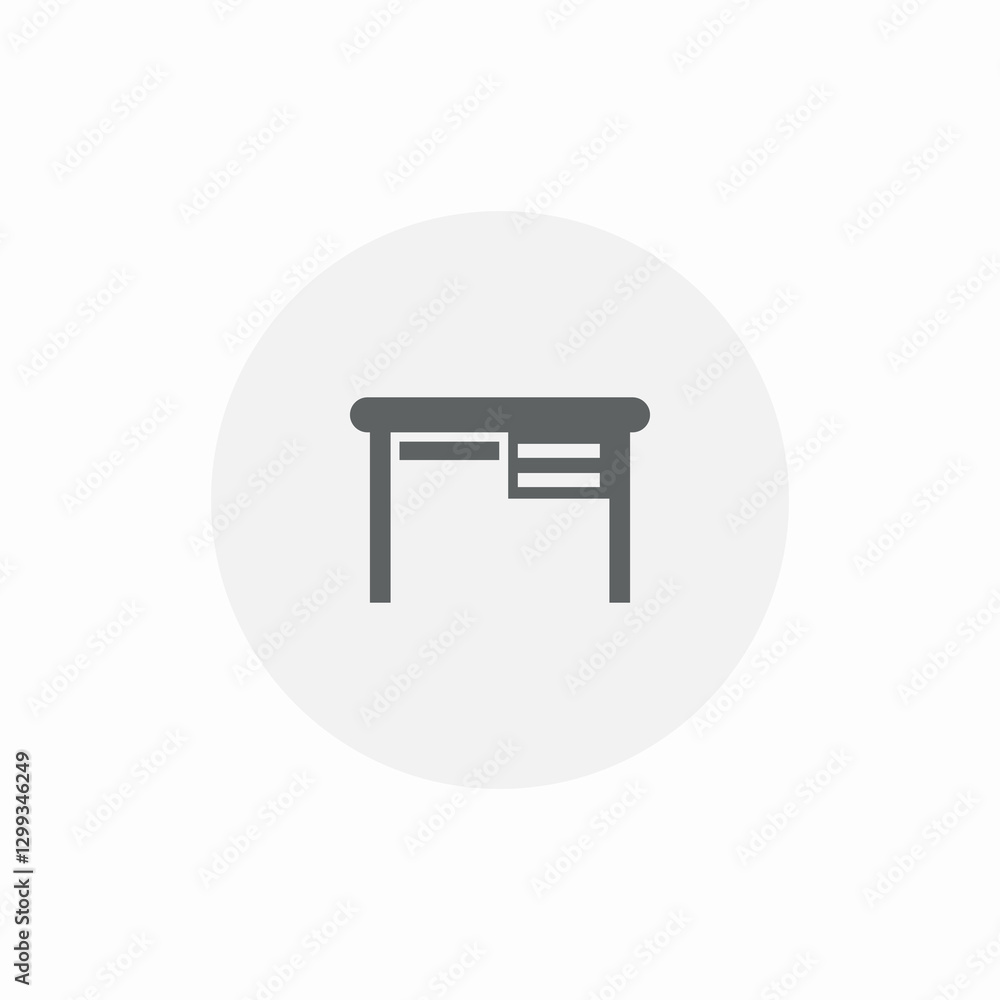 office desk icon sign vector office desk icon sign vector