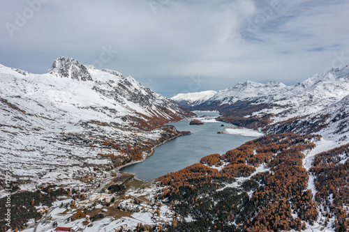 Silsersee aus der Luft photo