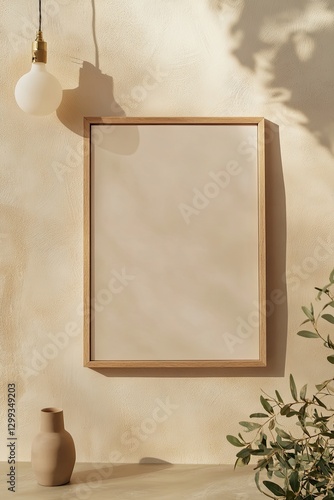 Wallpaper Mural Minimalistic artwork display with soft lighting, natural texture Torontodigital.ca