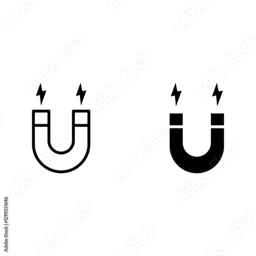 magnet icon set color editable