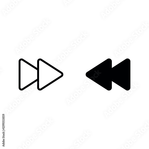 rewind icon set color editable Free Download rewind icon set color editable - GFXLoad