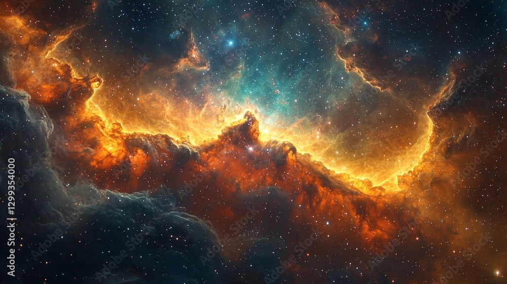 Hypergiant with a vast glowing circumstellar nebula its powerful stellar winds sculpting cosmic clouds into intricate patterns breathtaking deep space visualization Hypergiant with a vast glowing circumstellar nebula its powerful stellar winds sculpting cosmic clouds into intricate patterns breathtaking deep space visualization