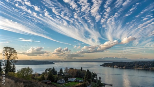 Striated Cloudscape Over Pu...