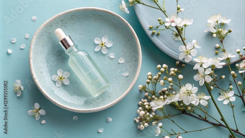 Serene Spring Serum Flatlay...