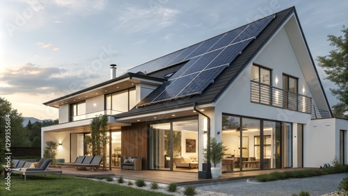 Modern Solar House A-Frame ...