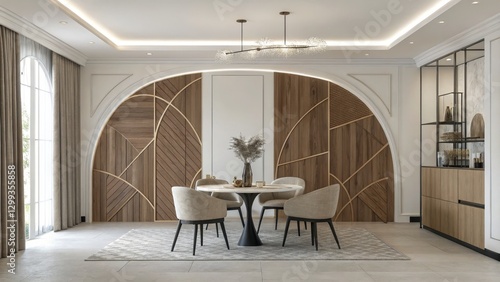 Modern Dining Room Geometri...