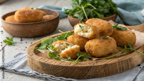 Crispy Arancini with Creamy...