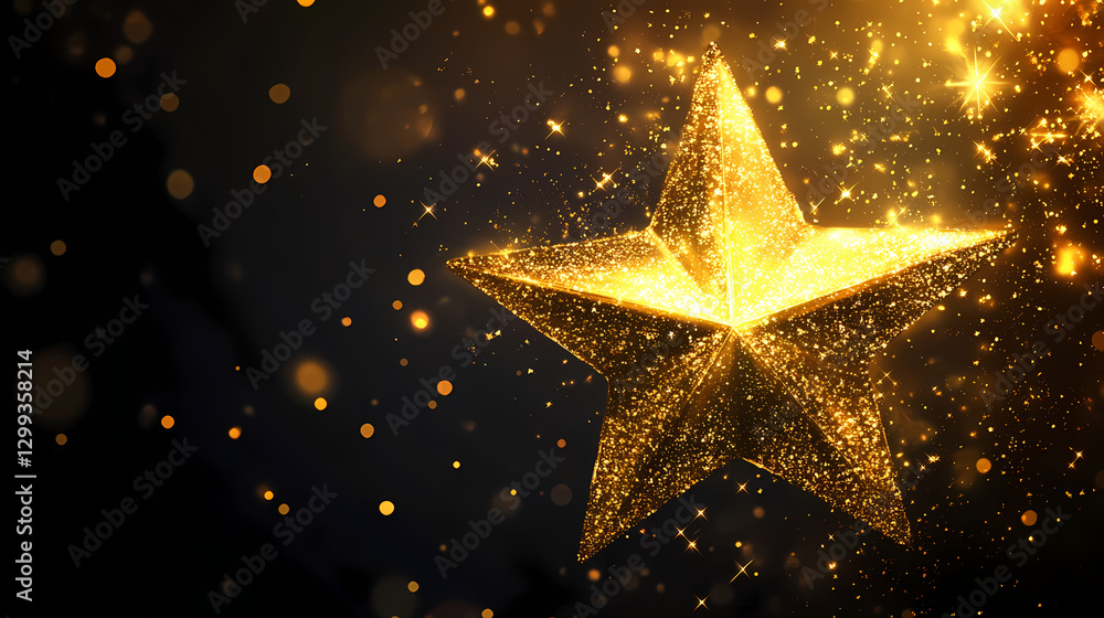 Gold star illustration. sparkle design element. Radiance - Sunset. Illustration Gold star illustration. sparkle design element. Radiance - Sunset. Illustration
