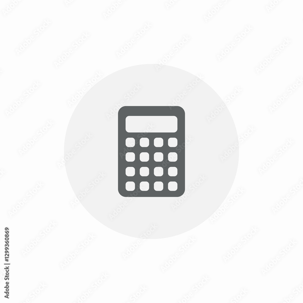 calculation device icon sign vector calculation device icon sign vector