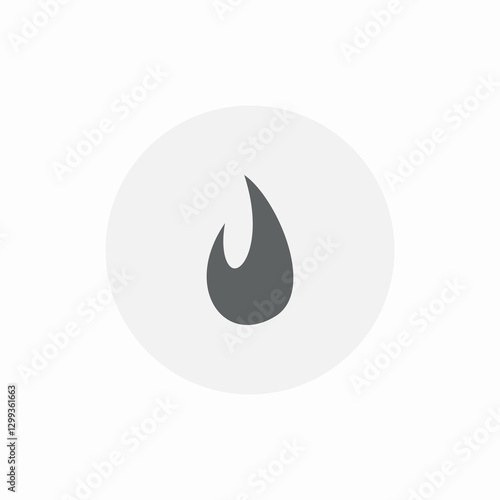 flame system icon sign vector