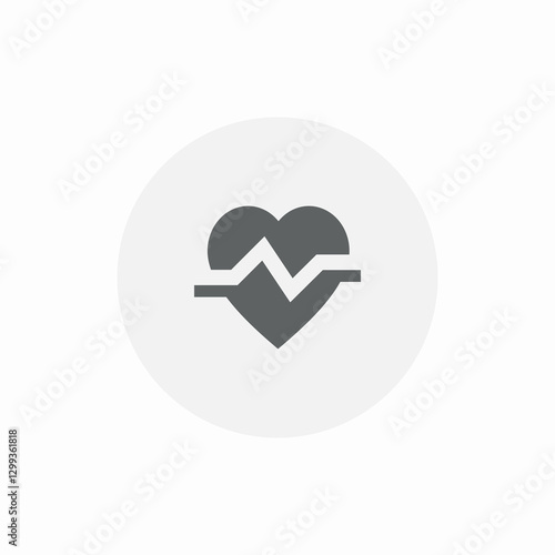 heart beat icon sign vector